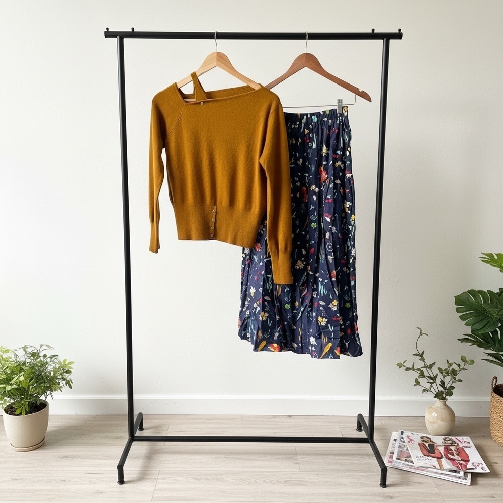 Floral Print Women's Skirt - Picture 4 of 5